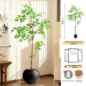 Luxurious Simulation Nandina Bamboo Plant Indoor Display