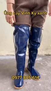 Ủng cấy Vĩnh Ký size 36-42 đế màu vàng cứng dày dặn ủng đi cấy ủng lội nước ủng vk