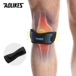 AOLIKES 1PCS Patella Tendon Knee Straps Knee Brace Knee Support Patellar Stabilizer for Running Hiking Tennis Jumping Arthritis