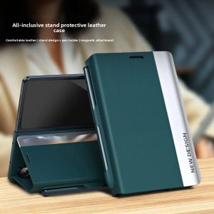 szhaiyu | For Samsung Galaxy Z Fold 8 Ultra 7 6 5 4 3 Case With PU Leather Built-in S Pen Slot With Stylu Kickstand Full Cover