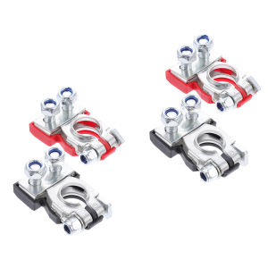 Bộ Kẹp Đầu Nối Ắc Quy Đa Năng Siêu Bền Cho Ô Tô Xe Tải Tàu Thuyền Xe RV - Tương Thích Với Đầu Nối Nguồn Kiểu Cột Trên Và Cột Bên