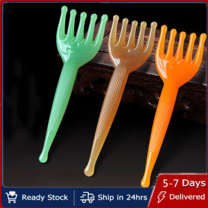 Hengfa Lina Resin Beeswax Head Massage Comb Massager Chinese Gua Sha Stick Five-claw Comb Tool Head Body Pressure Massage Dredging Meridian