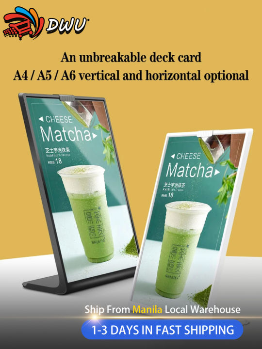 A4 A5 Photo Frame/Restaurant Desktop Display Billboard Milk Tea Shop ...