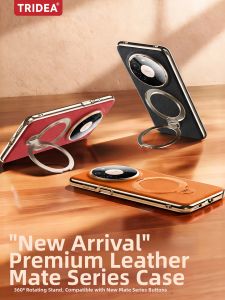 Tridea | Leather Anti-Drop Magnetic Phone Case with Stand