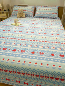 Kiss Dear | Cotton Thick Cartoon Bed Sheet Mattress Protector