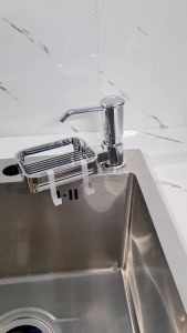 RB01 đầu lấy dầu rửa chén bát có kèm khay để rẻ lau chất liệu ABS mạ Crom bóng siêu bền siêu đẹp siêu tiện dụng