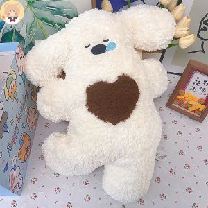 Happy Puppy Pillow Doll Dog Plush Toy for Girls Sleeping Leg-Supporting Cushion Sleep Hug Doll Puppet Doll