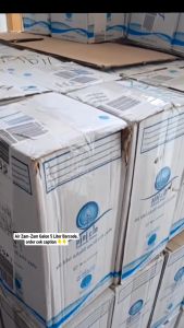 Air Zam Zam Kemasan Galon 5 Liter Dengan Box/Zam Zam Asli Tanpa Campuran (free tasbih)