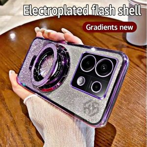 Casing Xiaomi Redmi 14C / 12C / 13 4G / 12 4G / 12 / NOTE 12 4G / 13C Casing Gliter Ring Standing