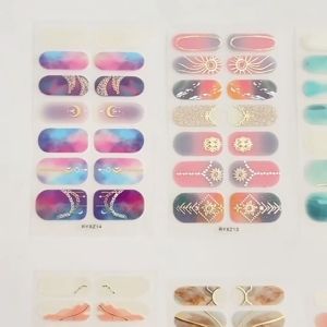 Stiker seni kuku tanda zodiak / New 2025 stiker tempel kuku 3D waterproof