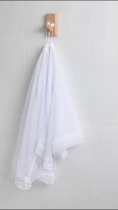 Klimo 1pc White Mesh Food Cover Anti-Fly Vegetable Cover Foldable Mesh Screen