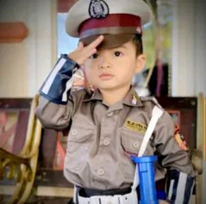 Profesi Anak - Pocil Baju seragam polisi anak TK atau paud laki-laki Cowok Pria Full set Komplit Profesi Karnaval 17 Agustusan