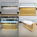 New 5G Wooden Texture Mobile Phone Counter Jewelry Cabinet Premium Display Case Mobile Phone Retail Store Counter Showcase. 