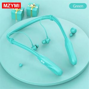 MZYMI Wireless Earphones 200 Hour Play Neckband Bluetooth 5.1 Headphones Headphone with Mic 9D Stereo Earbuds Headset