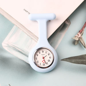 การ์ตูน นาฬิกาสไตล์พยาบาลหญิงและชาย Clip-On Glow In The Dark เรียบง่าย น่ารัก นาฬิกาแขวนกันน้ํา นักเรียน นาฬิกาหน้าอกสอบ