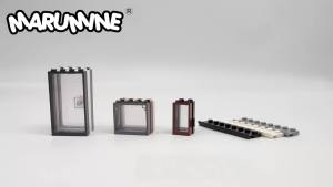MARUMINE MOC Building Blocks Accessories 32PCS Door Window City Street View House Model Kit Bricks Parts Set Compatible 60594