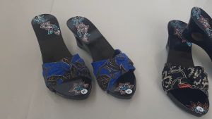 Sandal Wedges Kelom Selop Wanita Batik