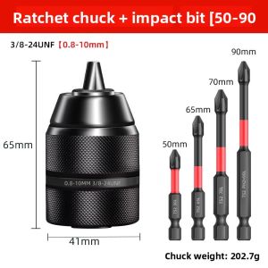 LECAN | Self-locking Chuck Drill Adapter Ratchet Chuck Connector Accessory Set