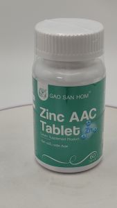 Zinc AAC Tablet ซิงค์ อะมิโน แอซิด คีเลต GAOSANHOM SET 4 ขวด