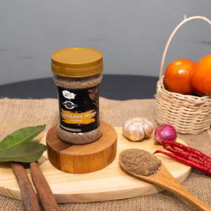 Dapoer Natasya - Kapulaga Hitam Bubuk | Moti Elaichi | Black Cardamom Powder Bumbu Masak | Murni | Botol (60gram)