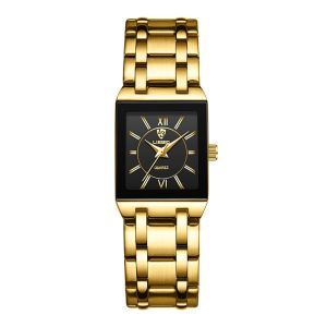 Liebig | LiEBIG Luxury Golden Quartz Wristwatches For Female Girl Male Fashion 30m Waterproof Women Ladies Mens Watches Relogio Feminino
