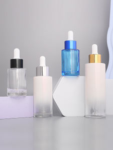 Essential Oil Bottle Empty Bottle Storage Bottle Small Glass Essence Press High-End Beauty Salon 30 Ml50 Plastic Cap Dropper Bottle