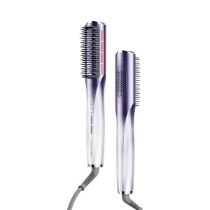 Akiracosme Airflow Red Light Hair Straightener Comb Brush Negative Ions Hair Care Hair Straightening Brush Anti-Frizz Portable Electric Hair Comb No Heat Damage Volumizing Roots