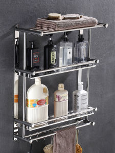 70/60/50cm ราวแขวนผ้าในห้องน้ำ ติดผนัง ราวแขวนผ้าในห้องน้ำ ติดผนัง ราวแขวนผ้า ราวตากผ้า ราวและที่แขวนผ้าขนหนู ติดตั้งง่าย