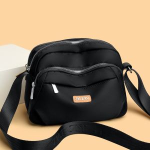 Oxford Cloth Shoulder Messenger Bag for Women Casual Fashion Waterproof Nylon Travel Small Bag Light Canvas Mother Bag