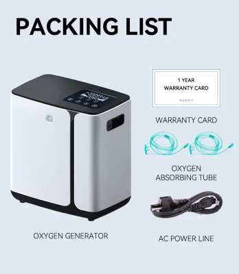 เครื่องพ่นยา O2 3% ± เครื่องสร้างความเข้มข้นของออกซิเจนภายในบ้าน9L เกรดทางการแพทย์ที่มีออกซิเจนแบบพกพาจอสัมผัสสมาร์ท