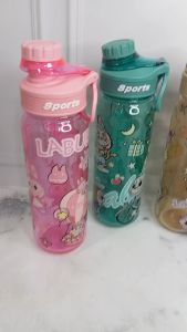 Botol Minum Anak Karakter MOTIF LABUBU Cara Minum Teguk Kapasitas 900ML BPA FREE - GC