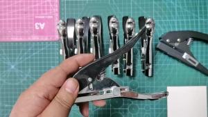 Punching Tool 3MM 6MM 8MM 10MM Hole Edge Banding Punching Pliers Screw Hole Hat Woodworking Tool Leather Hole Punch Hidden Hole