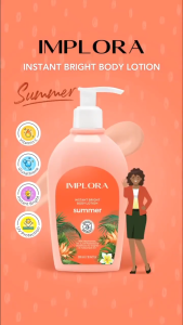 Implora Bright Body Lotion Whitening 300ML / Implora Milky Lotion Serum 60 ml & 100ml / Body Serum Lotion - Ken Herbal