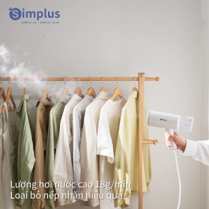 Simplus Bàn ủi hơi nước cầm tay 210ML - Bàn là Mini du lịch tiện lợi - nhỏ gọn tiện lợi cho gia đình - Bảo Hành 1 Năm 1 Đổi 1