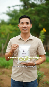 Vôi Bột Nông Nghiệp Càng Long Cao Cấp (Gói 1kg Chiết Lẻ) - Khử Chua Hạ Phèn Sát Khuẩn Đất Cung Cấp Canxi Phòng Trừ Nấm Bệnh Cho Cây.