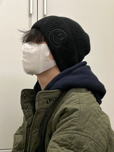 อุ่น หมวกถัก ขนสัตว์ สําหรับผู้ชาย ฤดูหนาว ขนาดหัวใหญ่ ทันสมัย หมวกไม่มีข้อมือทรงกลม เสื้อท่อนบน สไตล์ ลำลอง อุปกรณ์เสริมสําหรับเยาวชน