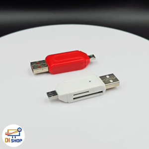 2 In 1 Dual USB Plug OTG SD TF Card Reader For Smartphone Computer