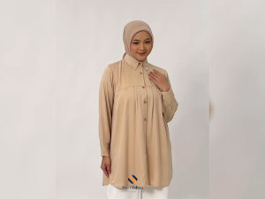 (Sse Olshop x Arsya) AYURA kemeja wanita 2025 rayon twill oversize terbaru lengan panjang