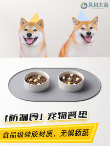 Large Size Silicone Pet Dining Mat Anti-Slip Cat Bowl Dog Food Tray Waterproof Spill-Proof Feeding Mat for Cats And Dogs