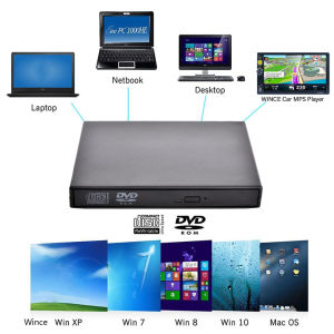 DVD External / DVD External Laptop / Portable DVD Writer DVD/CD/VCD USB2.0 untuk All-in-One / untuk PC / Laptop