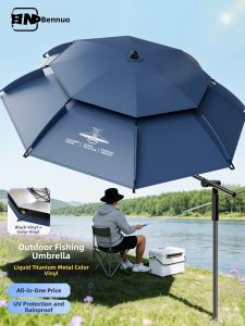 BENNUO | Weatherproof UV Protection Fishing Umbrella With Mechanical Arm