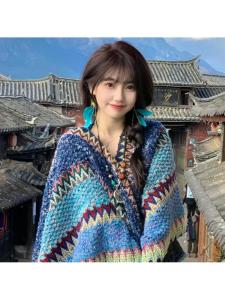 FENGHONGTAO | Knitted Fringe Scarf