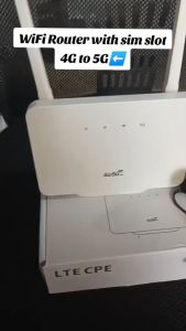 WiFi Router SIM Card Modem 4G/5G Network Router 2.4G Dual Band Gigabit Wi-Fi Speed Router 300 Mbps