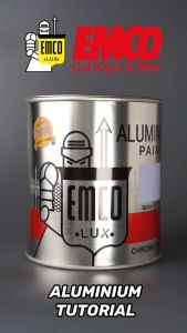 Cat Kayu Besi EMCO Aluminium Paint Chrome Finish - 075kg