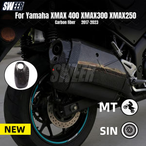 SWEER Motorcycle exhaust pipe cover decorator exhaust port protective cover Fit for Yamaha XMAX 300 400 XMAX250 XMAX300 17-23