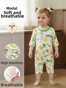UCBABY | Summer Lightweight 7/8 Sleeve Onesie Baby Sleepwear