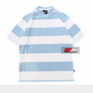 kaos salur oversize kaos cotton tshirt stripe pria wanita oversize polos oblong lengan pendek baju santai lembut simple katun distro