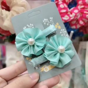 Set 2 kẹp tóc nơ sành điệu cho bé gái kẹp nơ xinh cho bé gái