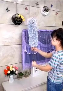 Chổi Quét Trần Nhà Quét Mạng Nhện gấp gọn Cây Lau Trần Nhà Uốn Dẻo Linh Hoạt Cán Dài tối đa 28m Inox - Hãng miDoctor