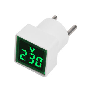diymore | LED Digital AC Voltmeter Indicator Square EU Plug Digital Voltmeter 50–500V Voltage Measurement Range